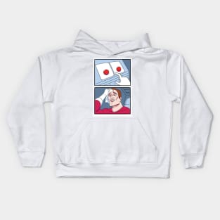 Two Buttons Meme Kids Hoodie